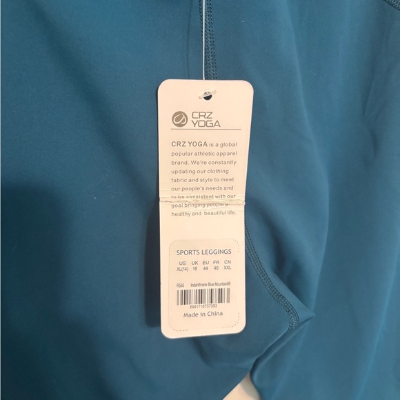 NWT CRZ YOGA, High-Waisted Leggings, blue - Picture 7 of 7